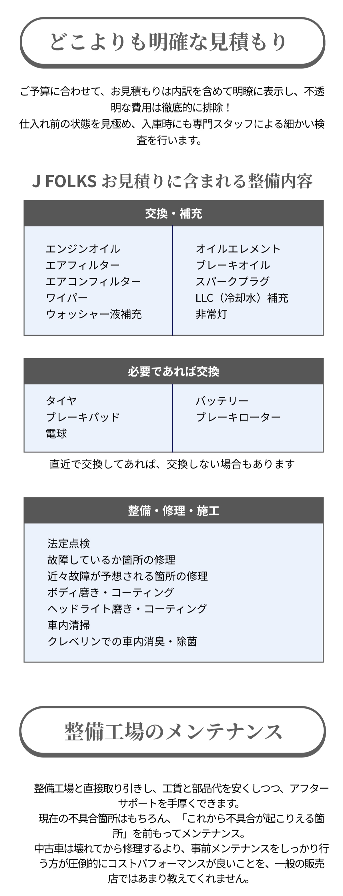 どこよりも明瞭な見積もり